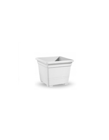 Veca vaso in plastica Quadrato 14 x 14 cm 1 lt - Col. assortiti