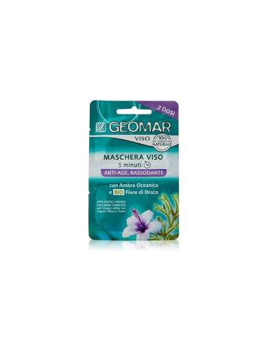 Geomar maschera viso Anti Age Ambra Oceanica e Fiore di Ibisco 2 x 7,5 ml