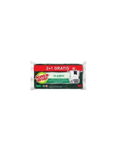 Scotch-Brite spugna e fibraverde Classic 2 pz + 1 gratis