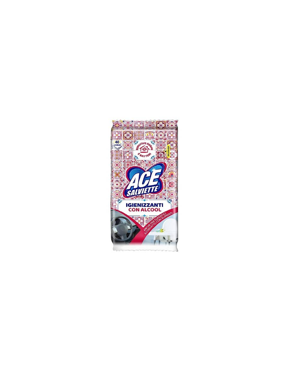 Ace salviette igienizzanti con Alcool 40 pz