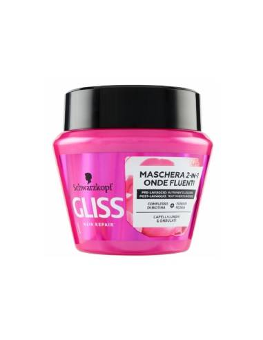 Schwarzkopf Gliss maschera 2 in 1 onde fluenti 300 ml