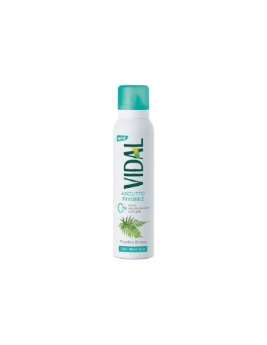 Vidal deodorante Asciutto Invisibile Muschio Bianco spray 150 ml