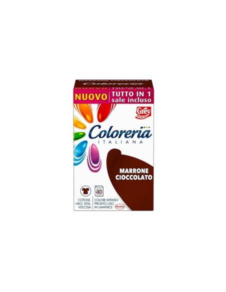 Coloreria Italiana colorante per tessuti Marrone Cioccolato 350 gr