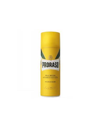 Proraso schiuma da barba pelli secche con Burro di Cacao e Karitè 400 ml