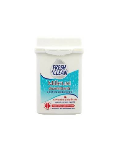 Fresh & Clean salviette umidificate Milleusi Disinfettanti 40 pz