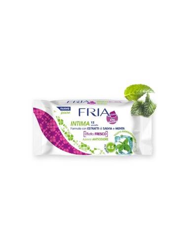 Fria salviettine intime Fresco Anti-Odor Salvia e Menta 12 pz