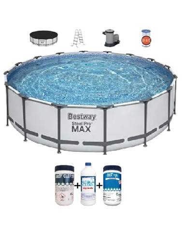 OFFERTA Bestway piscina Steel Pro Max 488-5612Z + Kit omaggio