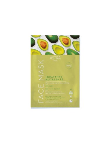 Astra Face Mask maschera idratante nutriente Avocado e Burro di Karitè